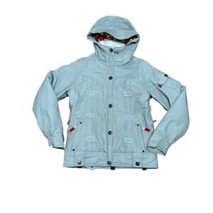 Levi’s 686 Women’s Snowboard Jacket Ski Winter Gray Size Xsmall